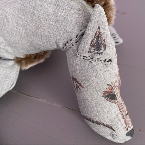 🐺GRAY WOLF🐺 16” PLUSH One-Of-A-Kind HANDMADE Custom COLLECTIBLE - Picture 10 of 14